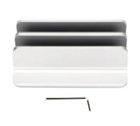Support vertical pour ordinateur portable antidérapant et anti-rayures, en alliage d'aluminium durable, taille réglable, avec deux emplacements