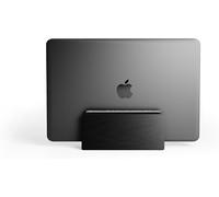 Support Vertical Pour Ordinateur Portable En Bois De Noyer De Qualité Supérieure Pour Macbook(Bois Noir,Emplacement Unique)