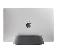 Support Vertical pour Ordinateur Portable, Support réglable et Station d'accueil, Support Vertical pour Ordinateur Portable MacBook Pro et Autres Ordinateurs Portables de 0,5 à 1,5 Pouces, Cuir Noir