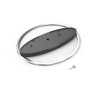 Support vertical pour PS5 PRO/PS5 Slim/pour consoles PS5, pour PS5 Console Disc et Digital Editions Support universel vertical et rond pour station d'accueil de bureau (Argent)