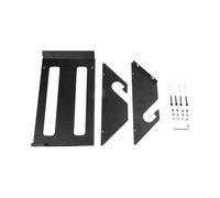 Support vertical pour scies circulaires pour ateliers, abris de jardin, garages, support mural résistant avec design à double trou, finition noire pour un rangement facile des outils et un accès