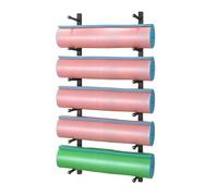 Support vertical pour tapis de yoga, 5 niveaux multi-usages, étagère d'affichage pour tapis de yoga, équipement de fitness, design noir