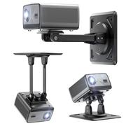 Support vidéoprojecteur 3-en-1, adapté pour Plafond, Mur et Table, Support Mural pivotant à 360°, réglable à Plusieurs Angles, Compatible avec Filetage 1/4 de Pouce
