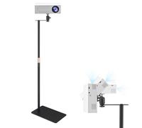 Support Videoprojecteur en Métal,Support Projecteur,Support au Sol pour Projecteur Caché,Hauteur Réglable de 30 à 130cm avec Rotation d'angle à 360°,Supporte Jusqu'à 5kg pour Maison,Bureau,Scène