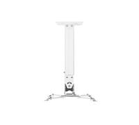ONKRON Support Vidéoprojecteur Plafond et Mural, 10 kg, Orientable, K5A-W | Fixation projecteur plafond, hauteur réglable jusqu’à 573 mm, inclinable, pivotante, murale, bureau, classe & hôtel, blanc