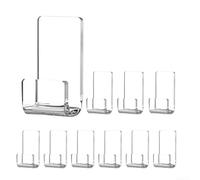 Support Vinyle Mural Acrylique Transparent 10 Support Vinyle | Flottant pour étagère visible, fixation discrète, style épuré, convient aux intérieurs minimalistes