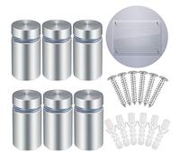 Support Vis Publicité en Acier Inoxydable 25pcs Standoff Publicité Entretoise Murale Fixations Montage pour Verre Acrylique Photos Publicité Produits d'Équipement Médical Produits de Décoration19*25mm