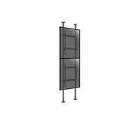 Support sol-plafond portrait pour 2 écrans TV 50'' - 82'' - Hauteur max 300cm