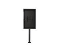 Support vitrine à visser, avec caisson portrait 55'' - Vesa 400x600 max