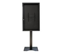 Support vitrine à poser, avec caisson portrait 55'' - Vesa 400x400 max