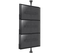 Kimex Support sol-plafond inclinable 032-2006K1 pour 6 écrans TV dos à dos 32''-75'' Noir G