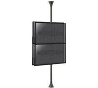Support sol-plafond inclinable pour 4 écrans TV back to back 32'' - 75'' - Vesa max 600x400 - Hauteur max 240cm