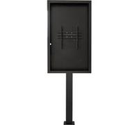 Support vitrine à visser, avec caisson portrait 55'' - Vesa 400x400 max