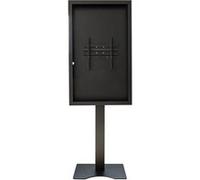 Support vitrine à poser, avec caisson portrait 55'' - Vesa 400x400 max