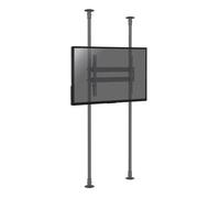 SUPPORT VITRINE - KIMEX - Support sol-plafond pour écran TV 50''- 100'' - Hauteur max 240cm - 032-1008K - Noir
