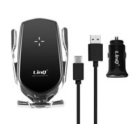 Support Voiture 3 en 1 pour Smartphone Chargeur Induction 15W Rotatif 360 LinQ