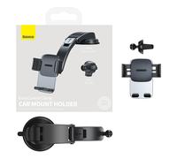 Support Voiture Baseus Easy Control avec Pince (Lot) - Noir
