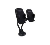 Support voiture double ajustable sur pare-brise + ventilation noir bigben