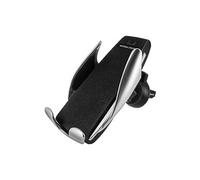 Support Voiture Grille d'aération Chargeur Qi 7.5W 10W Auto-ajustable Noir