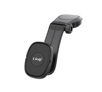 Support Voiture Magnétique 360° avec Plaque Métallique pour Tableau de Bord Noir