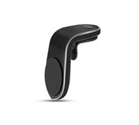 Support Voiture Magnétique Fixation Grille D'Aération Rotatif 360° - Argent Noir