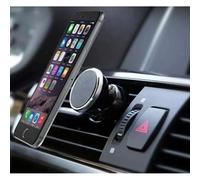 Shot Case - Support Voiture Magnetique pour Smartphone Aimant Noir Ventilateur Universel 360 Rotatif