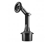 Support Voiture Magnétique pour Smartphone sur Porte-Gobelet Rotative 360°, Noir