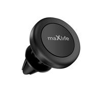 Support Voiture Magnétique pour Smartphones à Fixer sur Grille d'Aération Noir