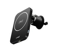 Support Voiture MagSafe 15W Fixation Grille d'aération LED indicateur Noir