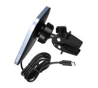 Support Voiture MagSafe pour iPhone Charge Rapide 15W Grille d'Aération Noir