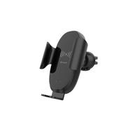 Muvit Support Voiture Chargeur Induction Qi 15W avec Capteur Infrarouge et Câble USB-C Noir