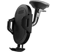Support Voiture Pare-brise + Ventilation 2 en 1 Maintien clip ajustable Noir WOW