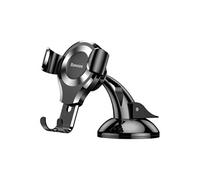 Support Voiture pour Smartphone à gravité Fixation Tableau de bord Noir / Argent