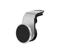 Support voiture pour Smartphone Système aimanté Fixation grille d'aération Argent