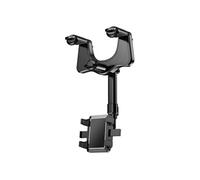 Support Voiture pour Smartphone Universel à Fixer sur Rétroviseur Central XO Noir