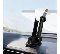 Support Voiture pour Starlink Mini, Kit de Support Ventouse en Plastique à Angle Réglable pour Maintenir l'Antenne Parabolique Stable Pendant la Conduite(Noir)