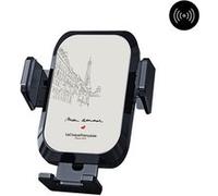 Support voiture pour Support voiture avec charge à induction Amour Parisien - La Coque Française® Noir G