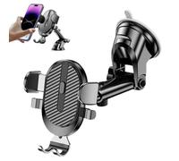 Support Voiture pour Téléphone Ajustable Ventouse Puissante Antidérapante | Support Auto Téléphone Enregistrement Vidéo Appels GPS Trajets Quotidiens