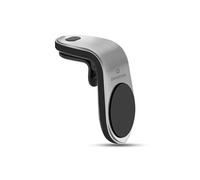 Support Voiture pour Téléphone Magnétique Fixation Grille Aération Argent