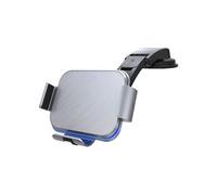Support Voiture QI 15W pour Smartphone Pliable type Fold toute marque Argent