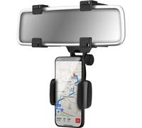 Support Voiture Rétroviseur Maintien Clip Ajustable Noir Bigben