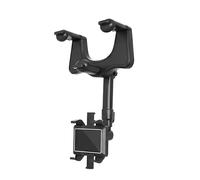 Support Voiture Rétroviseur pour Smartphone Jusqu'à 7" Ajustable Noir