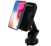 Support Voiture Smartphone 47 à 95 mm Fixation ventouse Rotatif Noir