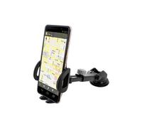 Support Voiture Smartphone 55 à 95mm Fixation ventouse Rotatif 270° - Noir