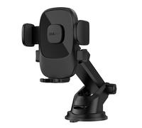 Support de voiture F2N+ pour smartphone avec ventouse, fixation par gravité, rotation à 360 - Noir