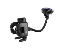 Support Voiture Smartphone Fixation à ventouse Bras long 27 cm Forcell Noir