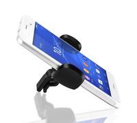 Support Voiture Smartphone Fixation Grille d'aération Rotatif à 360 Akashi Noir