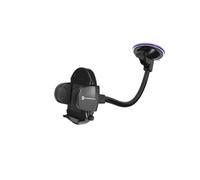 Support Voiture Smartphone Ovale Fixation à ventouse Bras long 27cm Forcell Noir