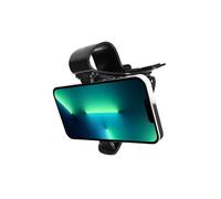Avizar Support Voiture Smartphone Universel Tableau de bord + Pince en Arc Noir