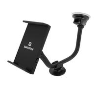Support Voiture Téléphone Ventouse Tableau de Bord / Pare-brise Swissten Noir